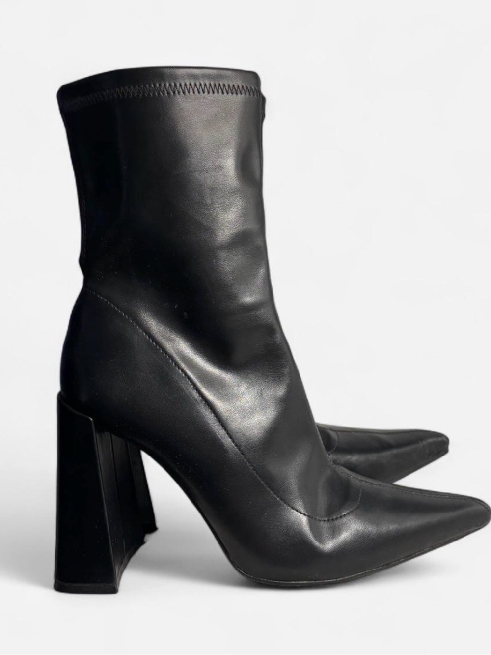 Zara Geometric High Heel Ankle Boots